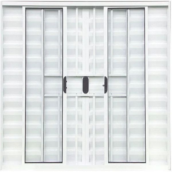 VENEZIANA DE ALUMÍNIO BRANCO 6 FOLHAS 1,00X1,00