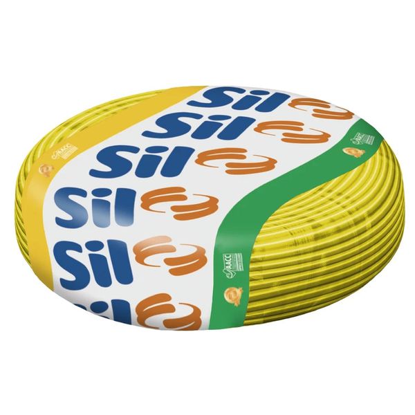 FIO CABO FLEXSIL 1,5MM COM 10 METROS AMARELO