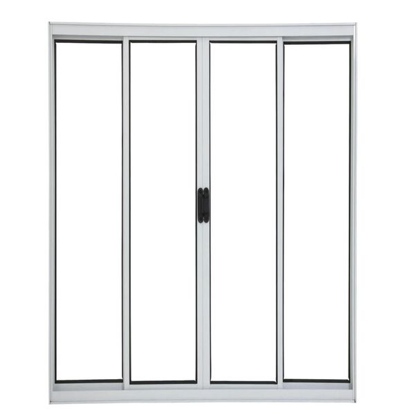 VITRÔ DE ALUMÍNIO BRANCO 4 FOLHAS 1,00X1,20