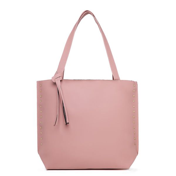 Bolsa Feminina Grande com Alça Transversal Rosê Handbag Santucci 