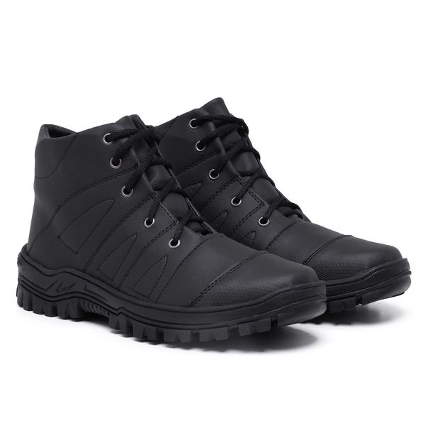 Bota Coturno Adventure Masculina Preto Confort Trekkin Adventure