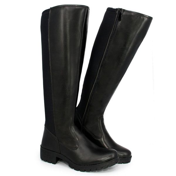 Bota Montaria Feminina Conforto Macia Preto BR2