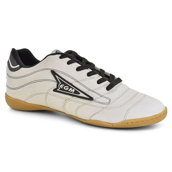 Chuteira De Quadra Masculina Egm Milan Indor Branca