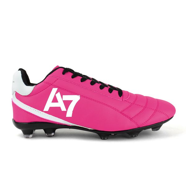 Chuteira Para Campo com Trava Profissional Reforçada Pink A7