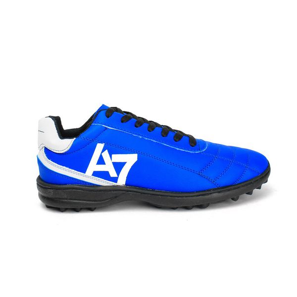 Chuteira Society Pro Impact Gramado Sintético Futebol Azul A7