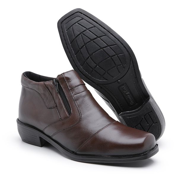 Bota social cheap marrom