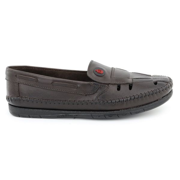 Mocassim Masculino Couro Marrom Casual Confortável Qualidade