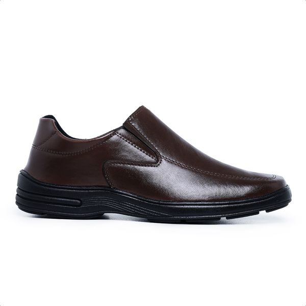 Sapato Social Sport Fino Casual Antiestresse Confort Preto