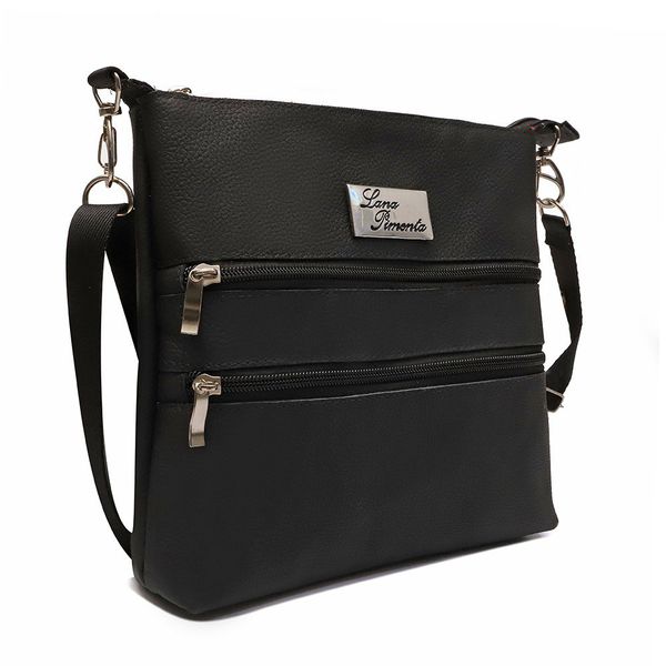 KIT Bolsa Feminina Preta + Bolsa Feminina Caramelo Com Divisões Lana Pimenta 
