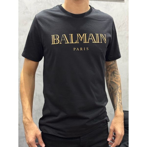 Camiseta Premium Balmain - Preto