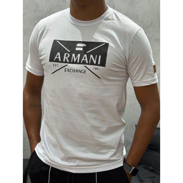 Camiseta Premium Armani - Branco