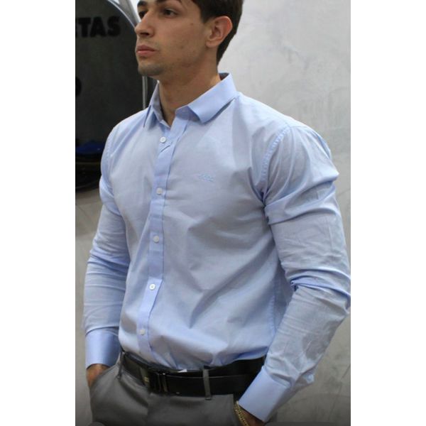Camisa Social LCST Longa - Azul