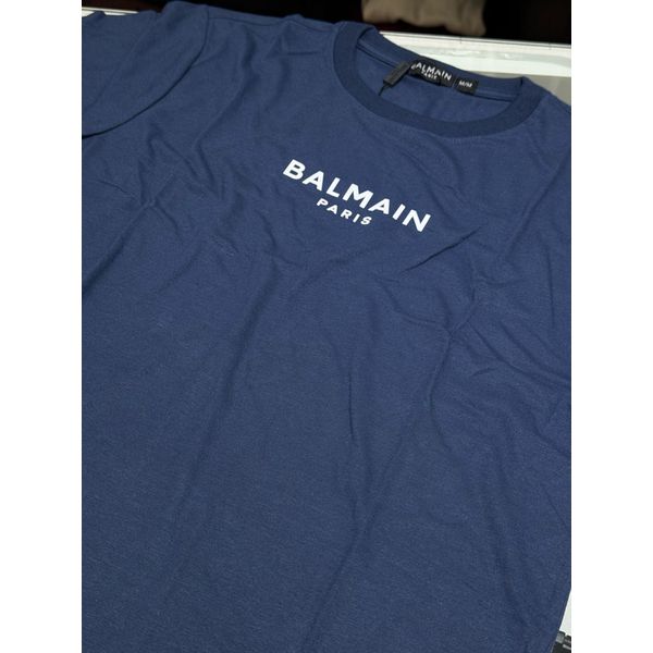 Camiseta Premium Balmain - Azul