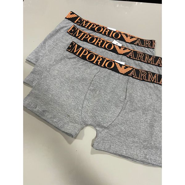 Cueca Boxer Armani - Cinza