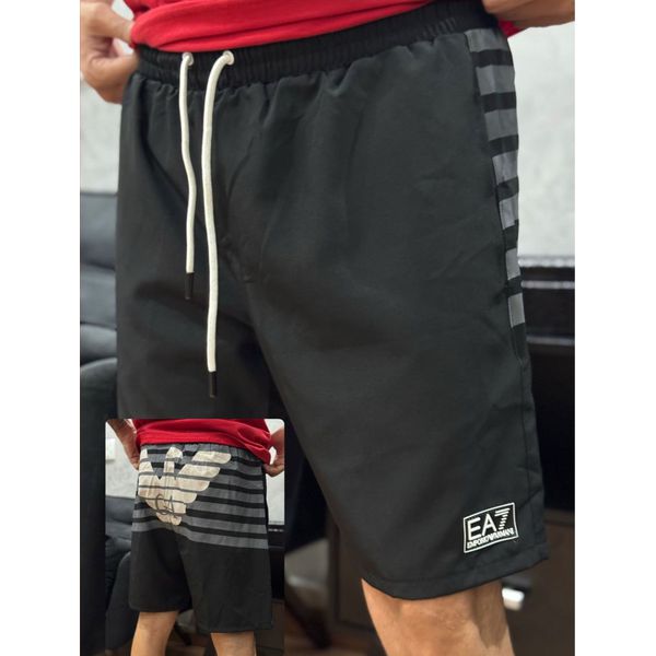 Short Griffe EA7 - Preto