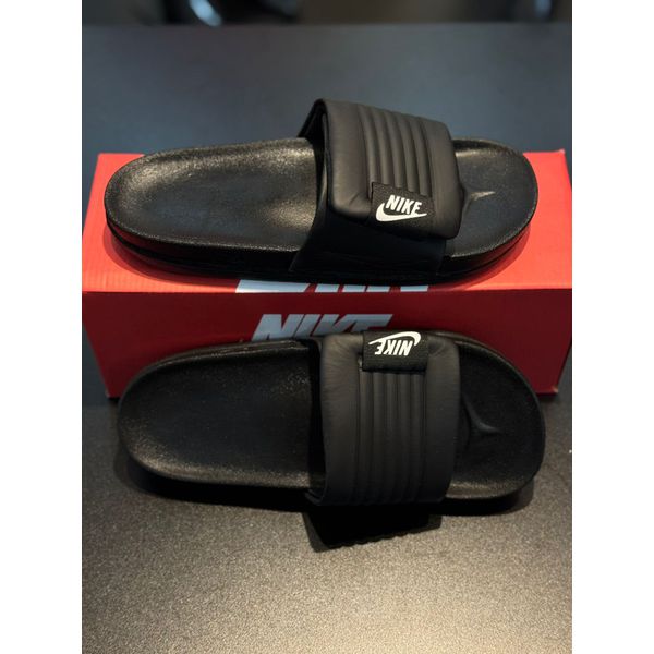 Chinelo Slide Nike Velcro - Preto