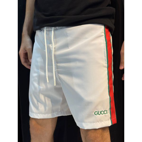 Short Griffe Gucc - Branco