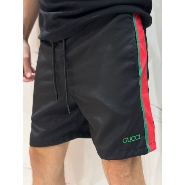 Short Griffe Gucc - Preto