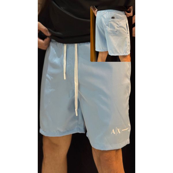 Short Griffe Ax - Azul