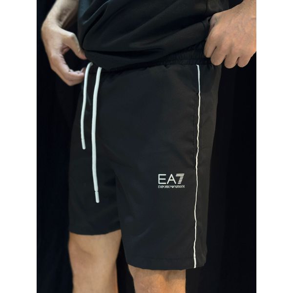 Short Griffe Ea7 - Preto