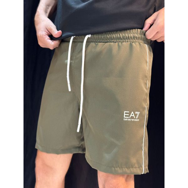 Short Griffe Ea7 - Verde