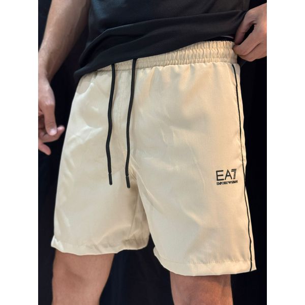 Short Griffe Ea7 - Bege