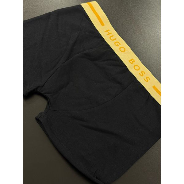 Cueca Boxer Bss - Preto/Amarelo