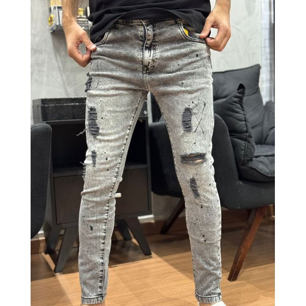 Calça Jeans Brown - Cinza