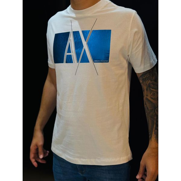 Camiseta Peruana Ax - Branco/azul Copia