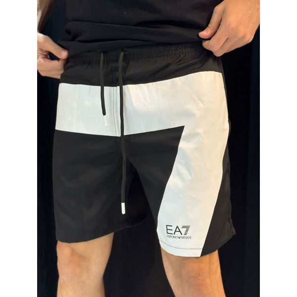 Short Griffe EA7 - Preto