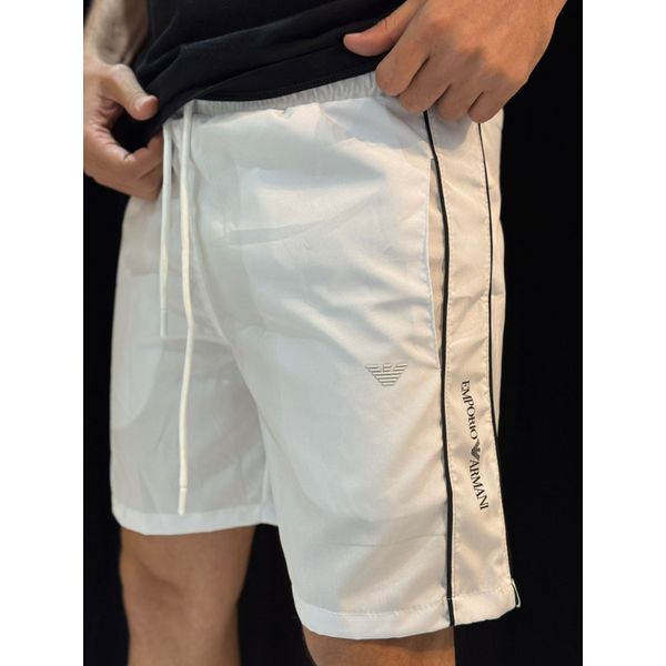 Short Griffe EA7 - Branco