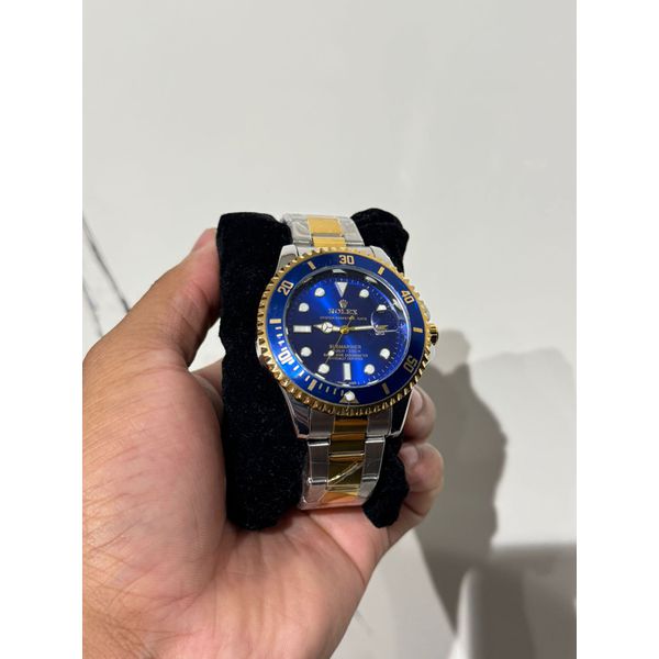 Relógio Rolex - Cinza/Dourado