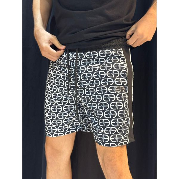 Short Griffe Emporio - Preto/branco