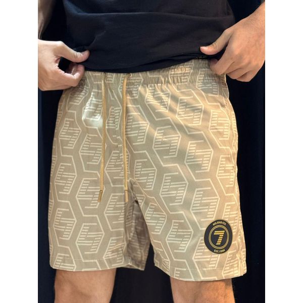 Short Griffe Ea7 - Bege