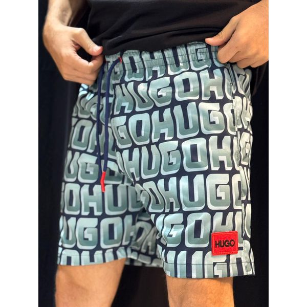 Short Griffe Hugo - verd/preto