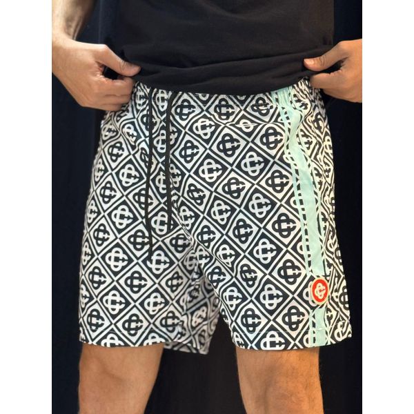 Short Griffe Cs Blanc - Pret/Branco