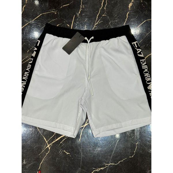Short Griffe EA7 - Branco