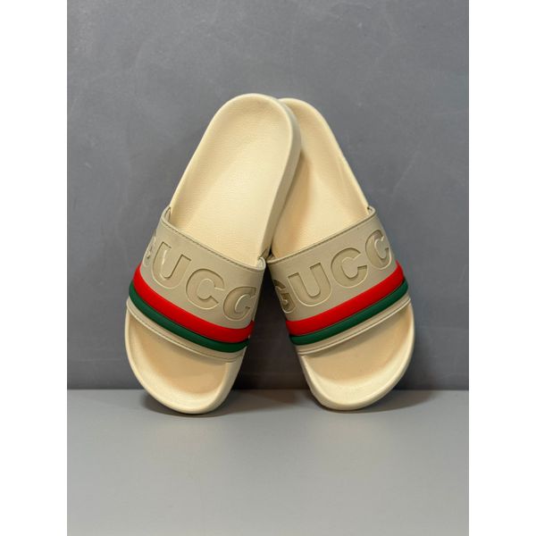 Chinelo Slide Gucci - Bege