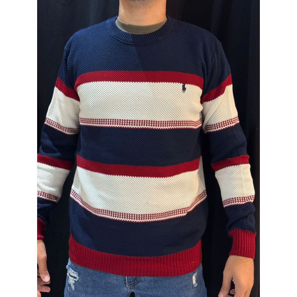 Suéter Premium Ralph - Azul/Bege