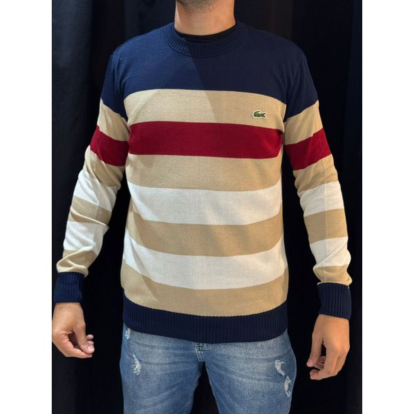 Suéter Premium Lcst - Azul/Bege