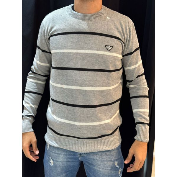 Suéter Premium Armani - Cinza