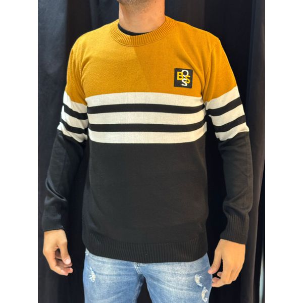 Suéter Premium Bss - Bege/Preto