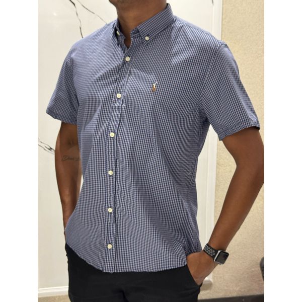 Camisa Social RALPH Azul Xadrez
