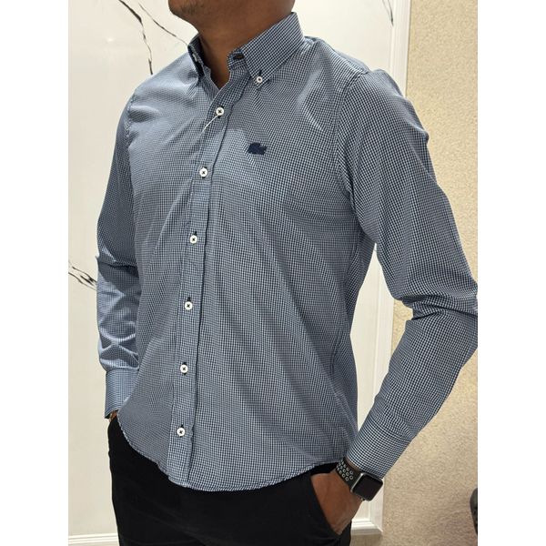 Camisa Social LCST Azul longa