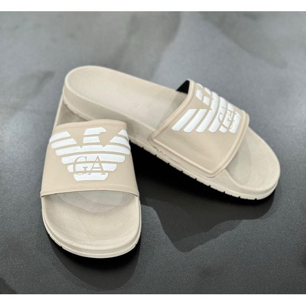 Chinelo Slide Armani Bege