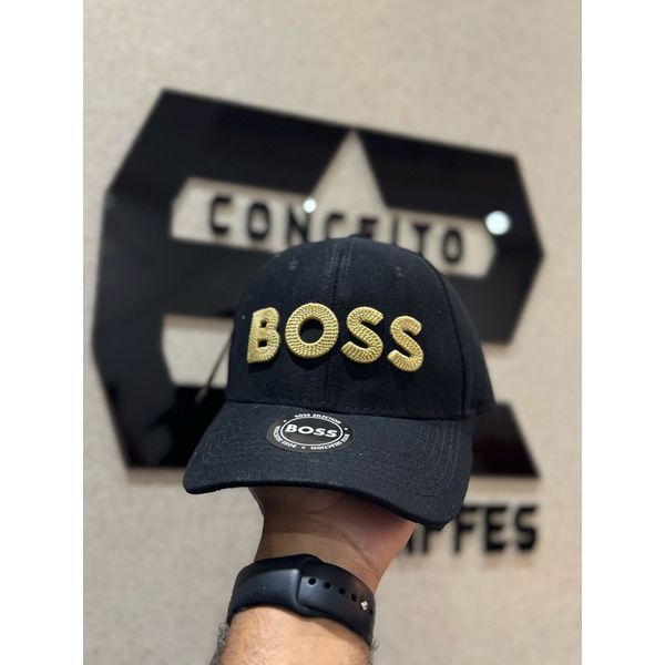 Boné BSS Preto/Dourado