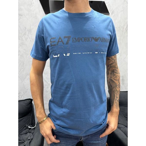 Camiseta Premium Ea7 Azul