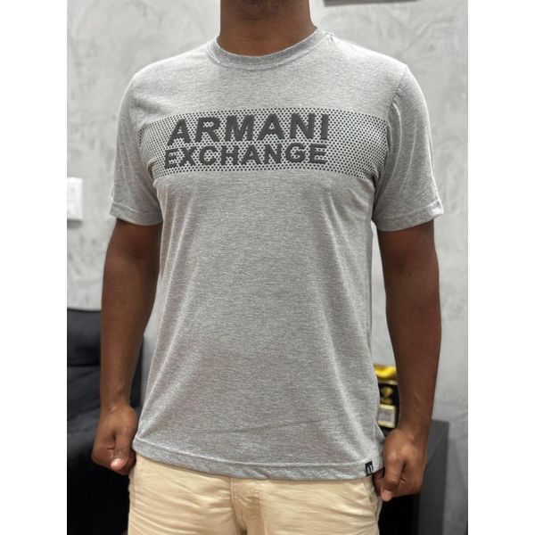 Camiseta Premium Armani Cinza
