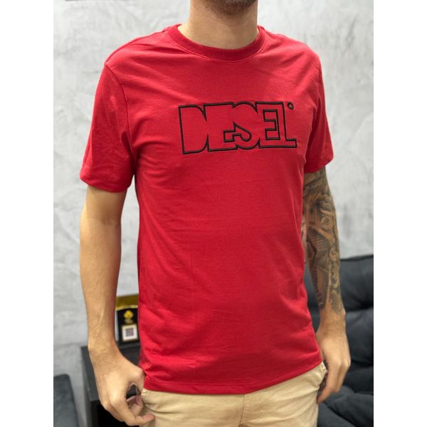 Camiseta Premium DSL Vermelho/Preto