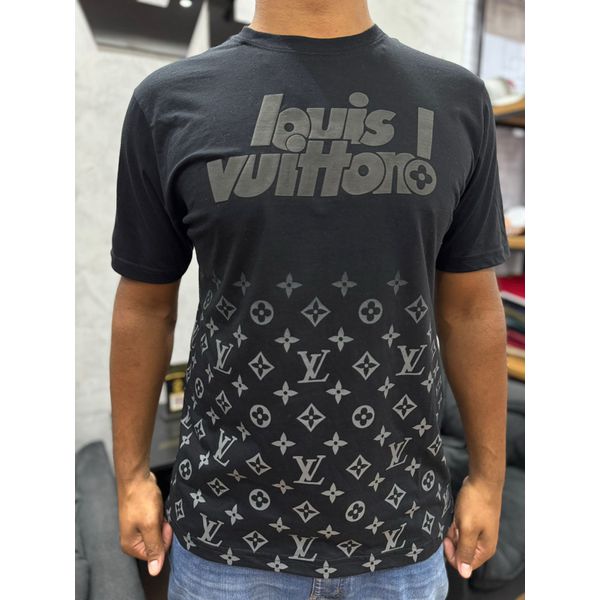 Camiseta Premium Lv Preto Degrade